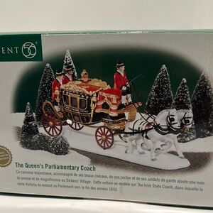 NIB Department 56 The Queen’s Parlimentary Coach Dicken’s Village Series.